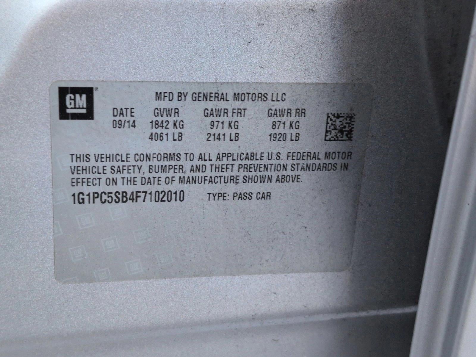 2015 Chevrolet Cruze LT