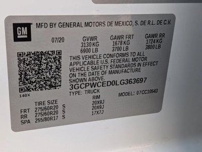 2020 Chevrolet Silverado 1500 LT