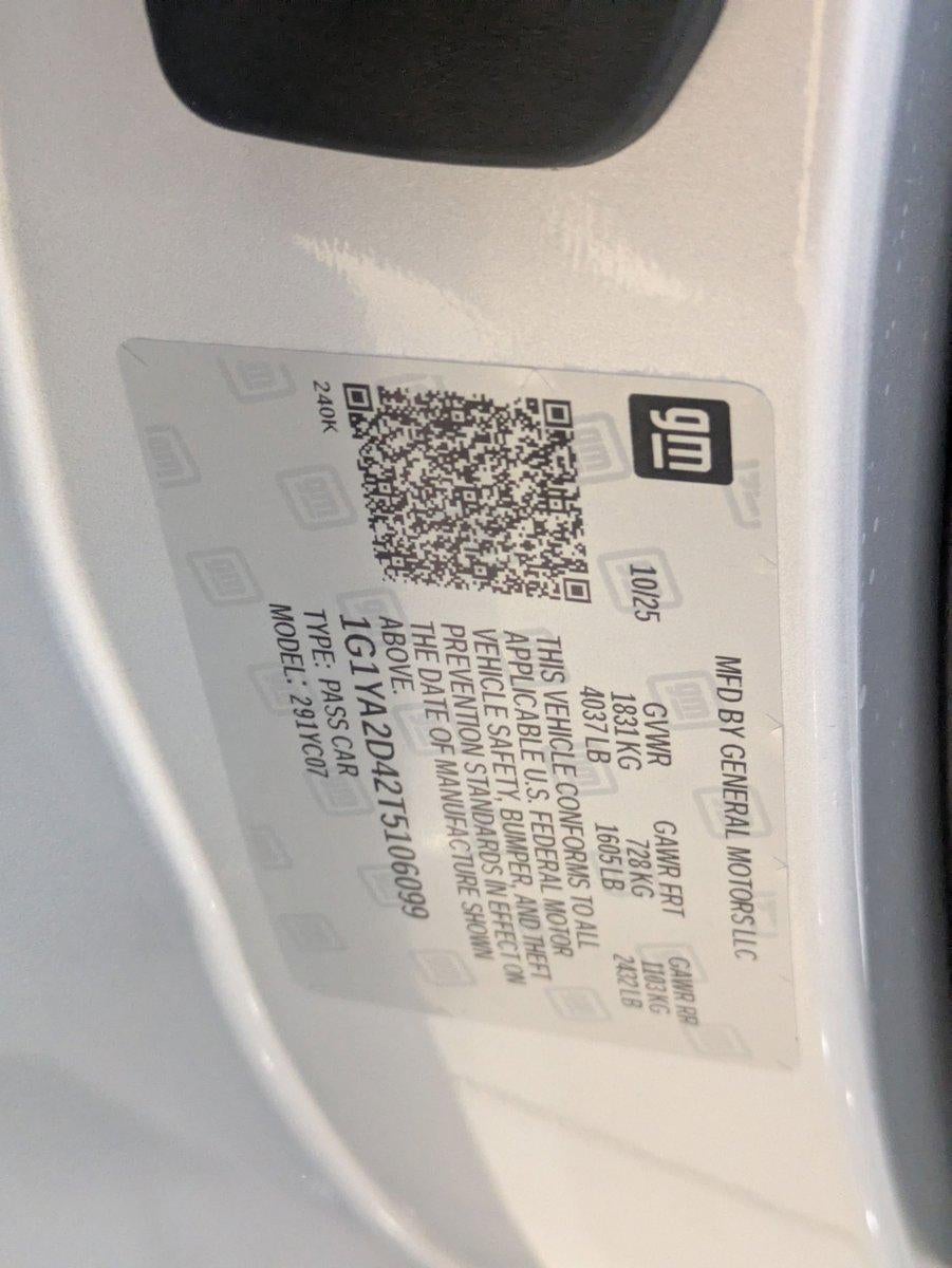 2026 Chevrolet Corvette Stingray 1LT