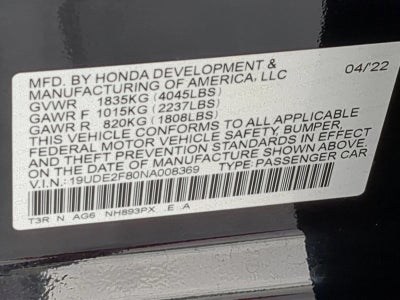 2022 Acura ILX w/Premium/A-SPEC Package