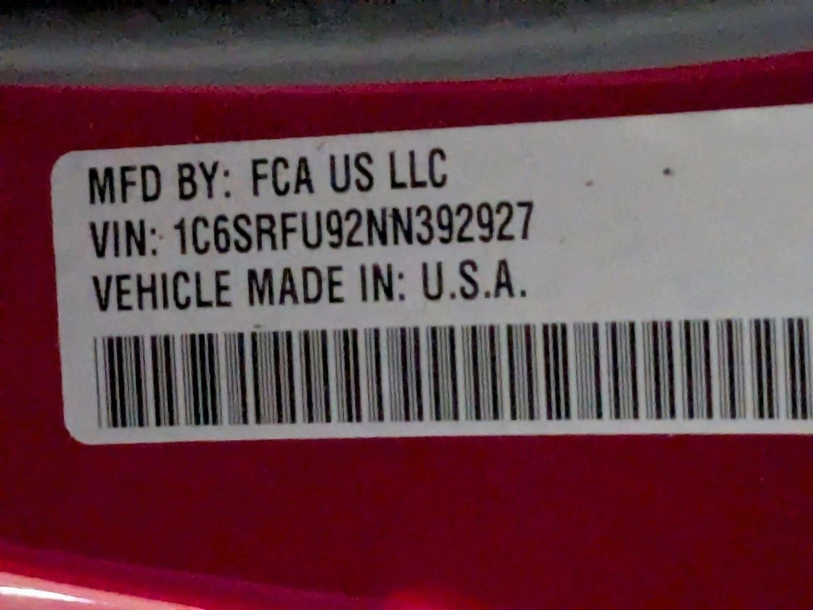 2022 RAM 1500 TRX Crew Cab 4x4 5'7" Box