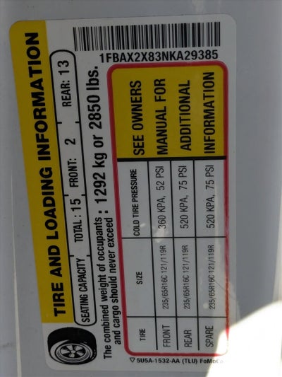 2022 Ford Transit Passenger Wagon XL