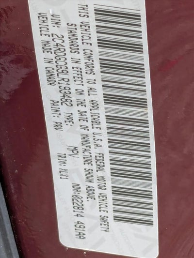 2020 Dodge Grand Caravan SXT