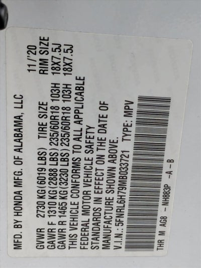 2021 Honda Odyssey EX-L