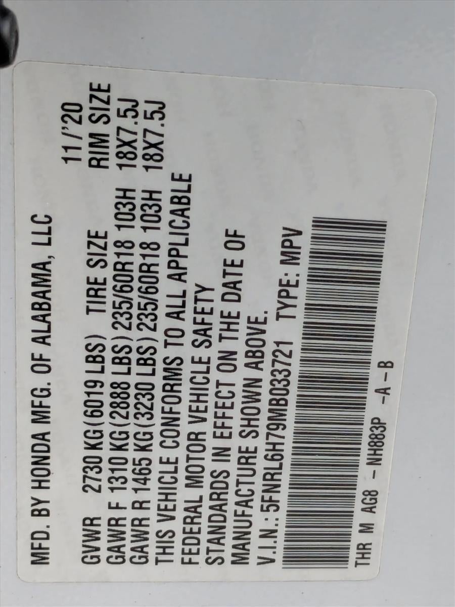 2021 Honda Odyssey EX-L