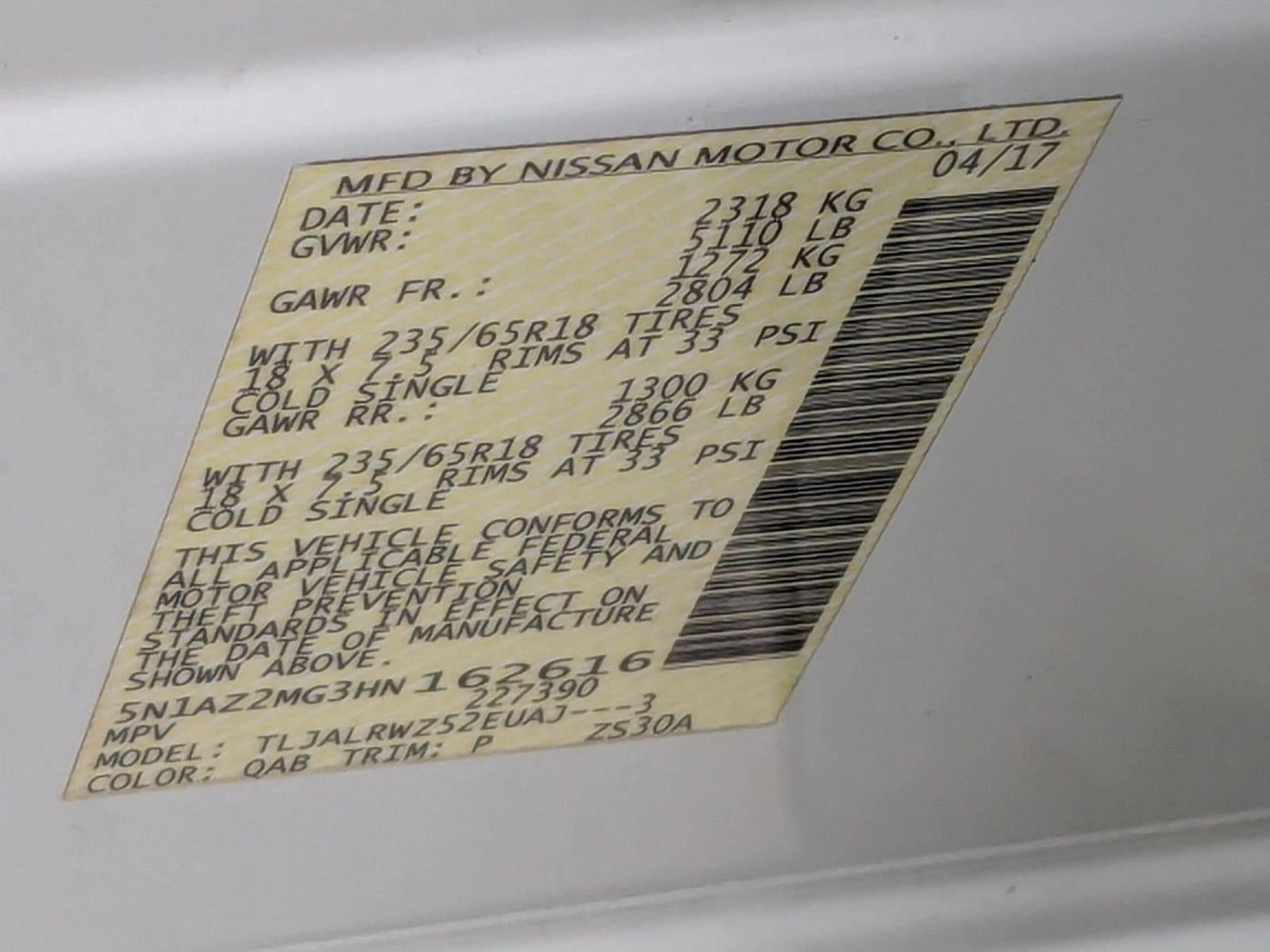 2017 Nissan Murano SL