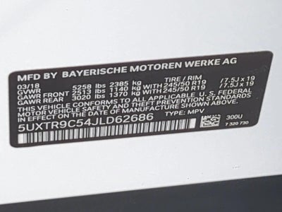 2018 BMW X3 xDrive30i