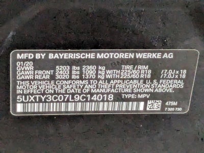 2020 BMW X3 sDrive30i