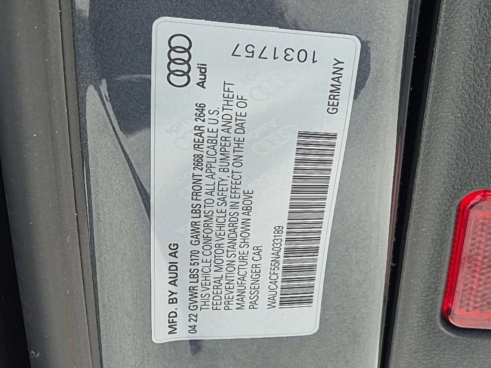 2022 Audi S5 Sportback Premium Plus TFSI quattro Tiptronic