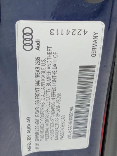 2022 Audi A4 Sedan S line Premium Plus