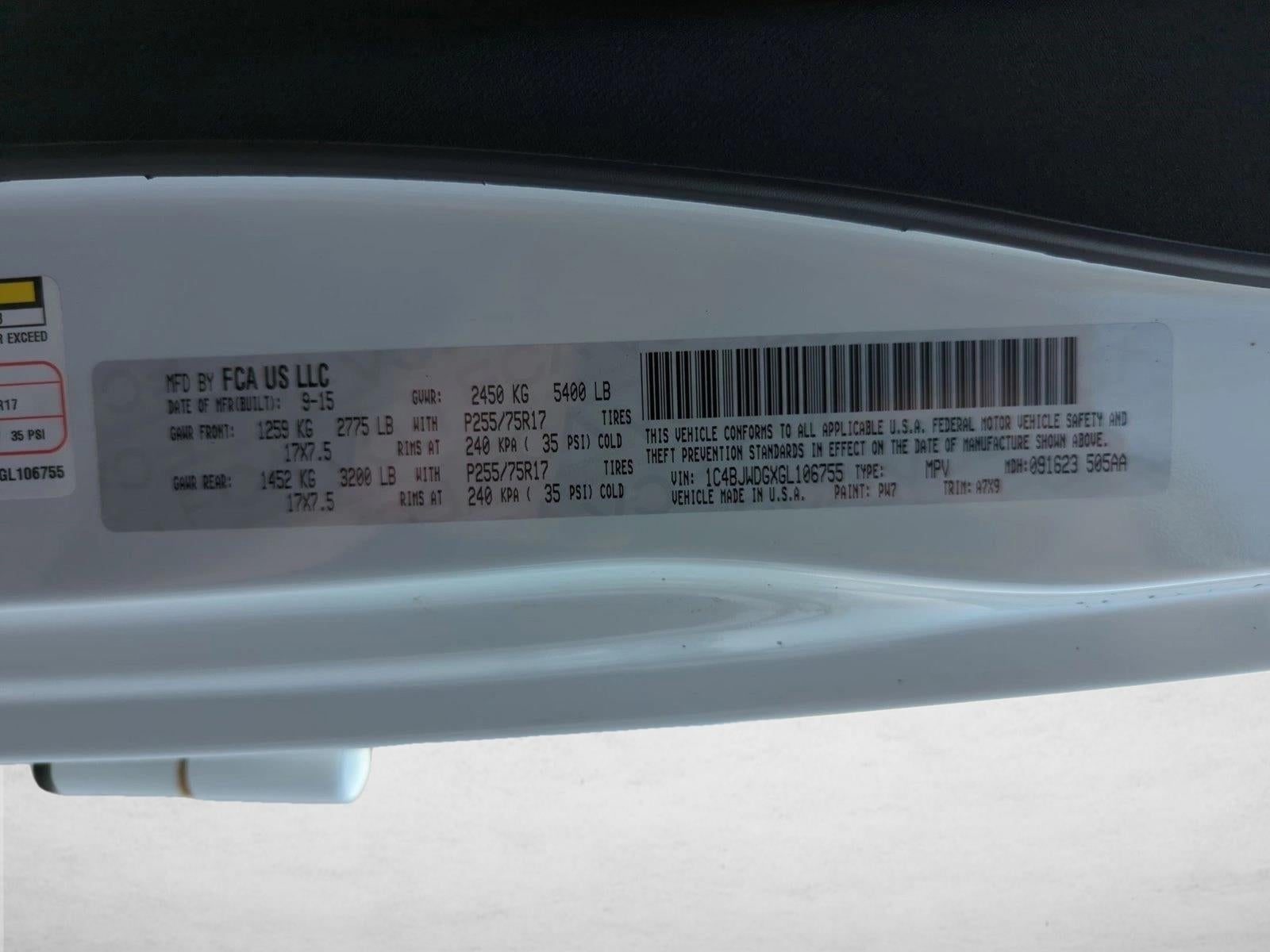 2016 Jeep Wrangler Unlimited Sport