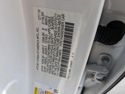 2019 Honda Accord Sedan LX 1.5T