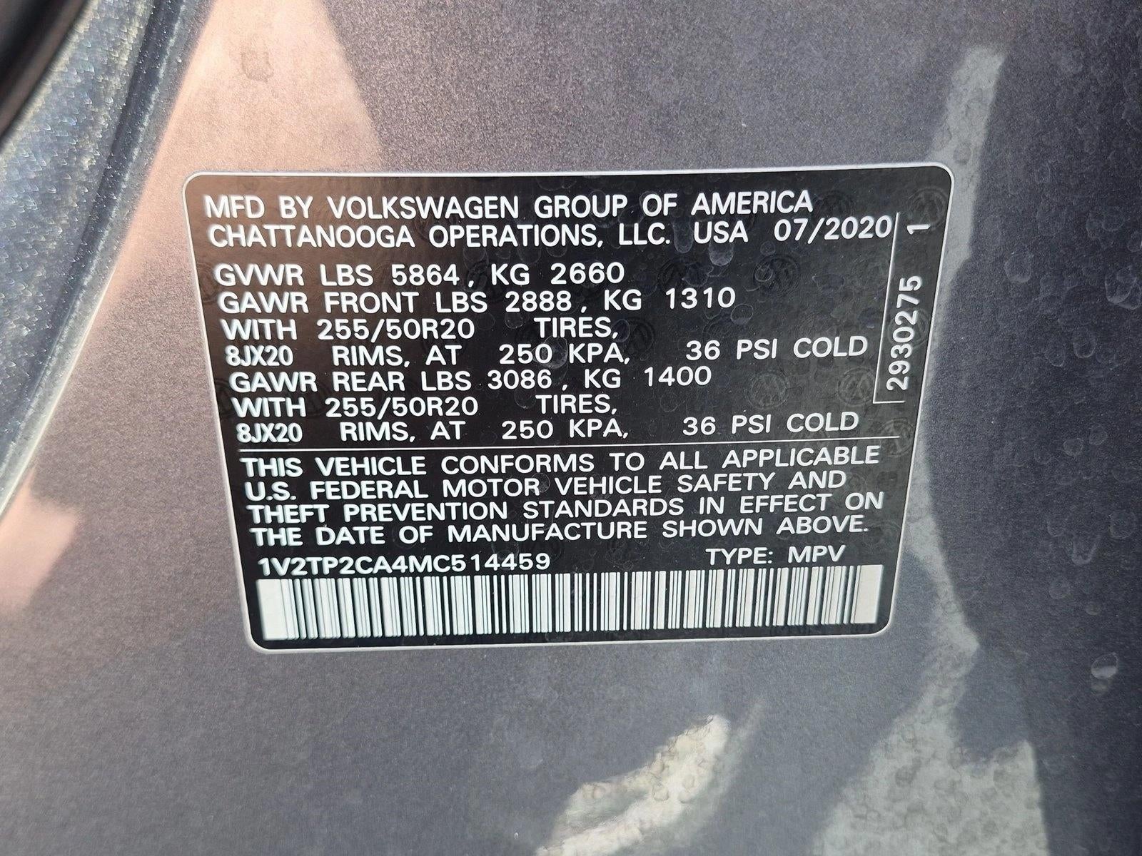 2021 Volkswagen Atlas 2.0T SEL Premium