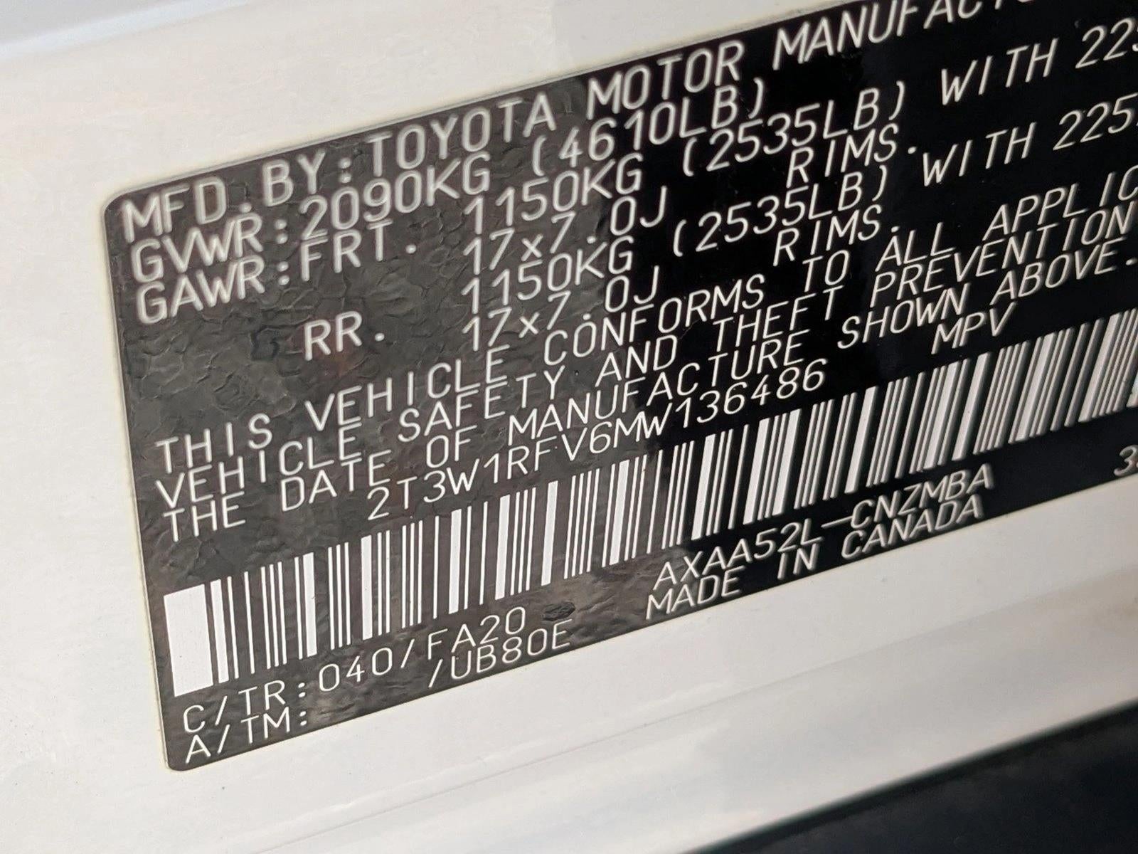 2021 Toyota RAV4 XLE