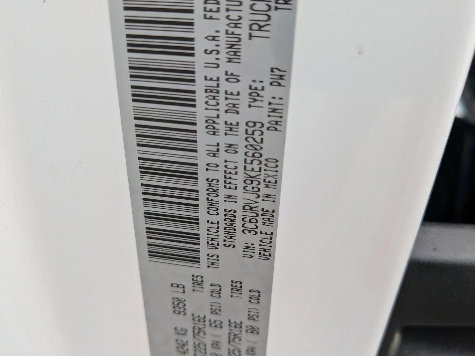 2019 RAM ProMaster Cargo Van Base