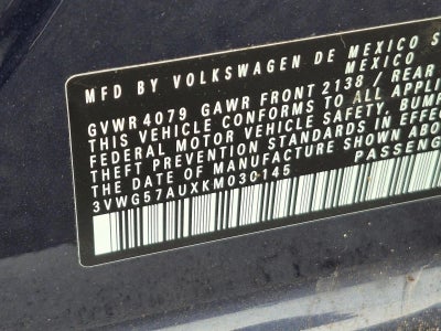 2019 Volkswagen Golf S