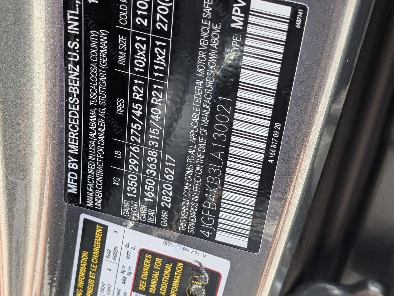 2020 Mercedes-Benz GLE GLE 350