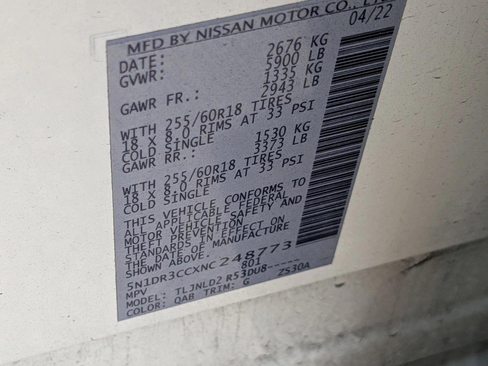 2022 Nissan Pathfinder SL