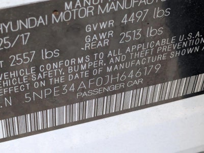 2018 Hyundai Sonata SEL