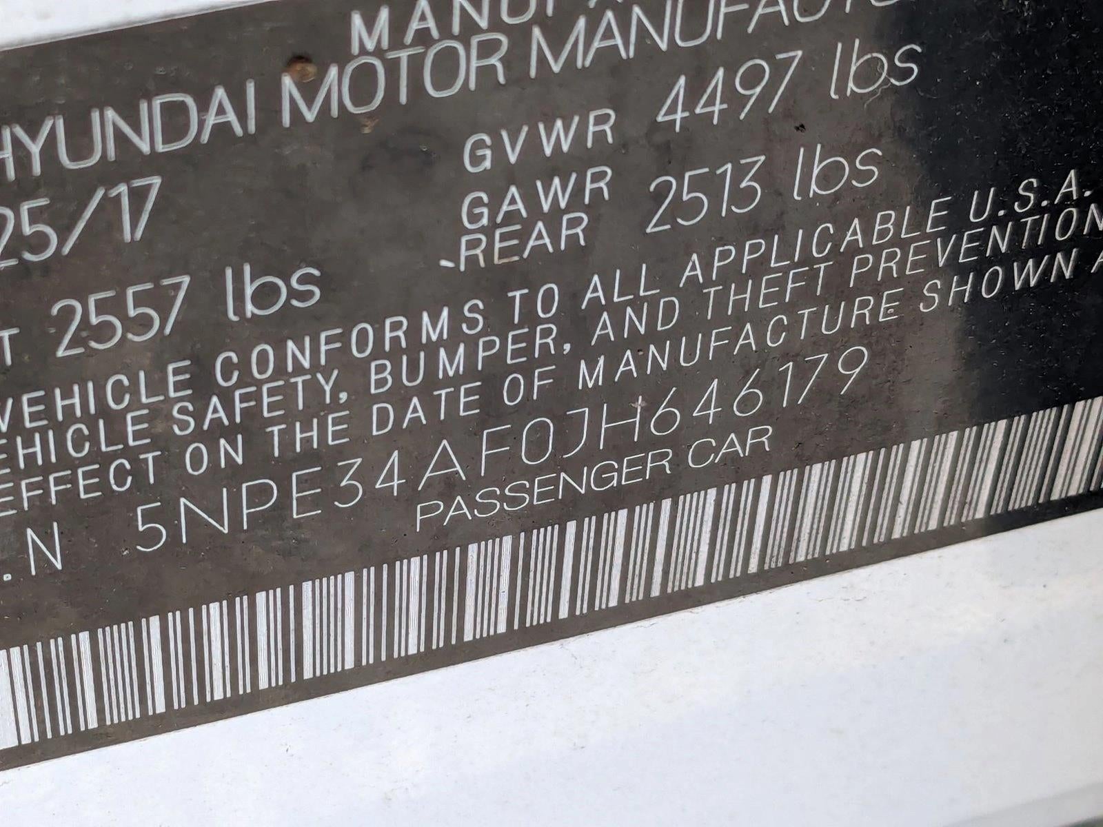 2018 Hyundai Sonata SEL