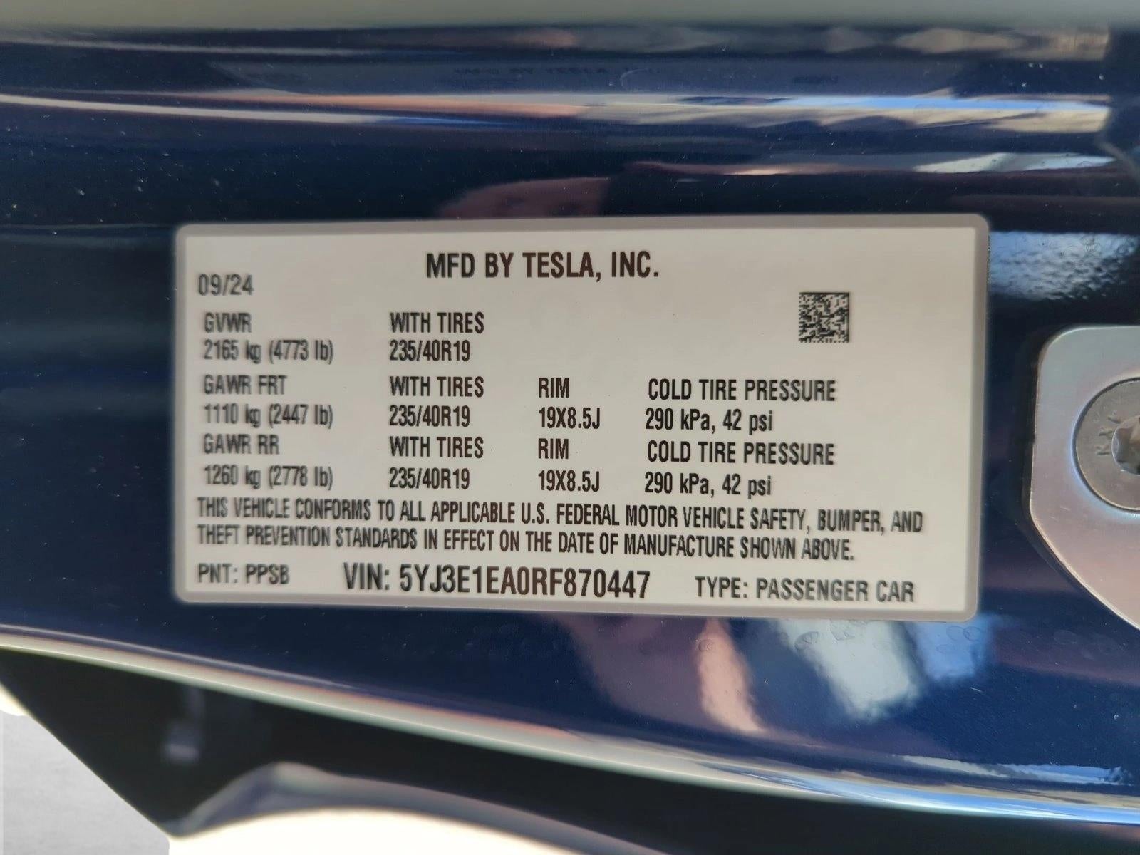 2024 Tesla Model 3 Base