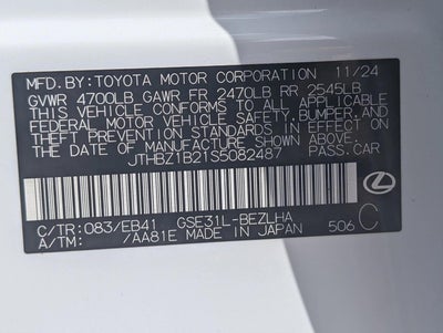 2025 Lexus IS IS 350 F SPORT Design