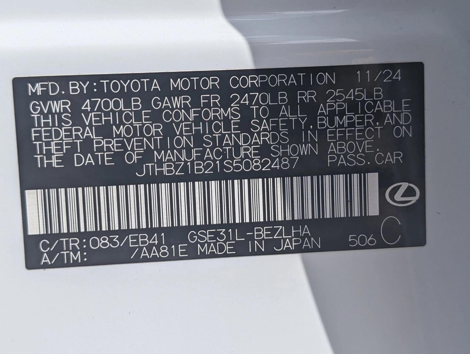 2025 Lexus IS IS 350 F SPORT Design