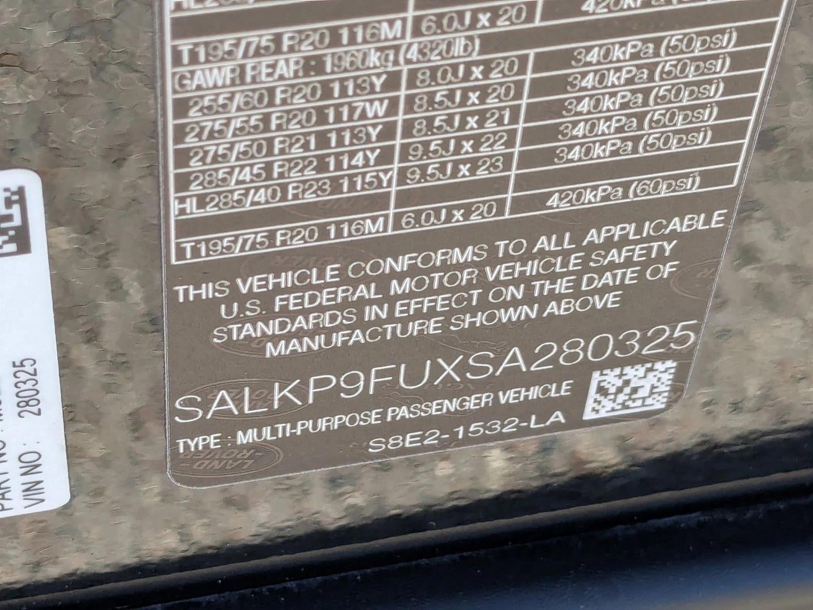 2025 Land Rover Range Rover SE