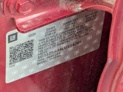 2020 Chevrolet Impala Base