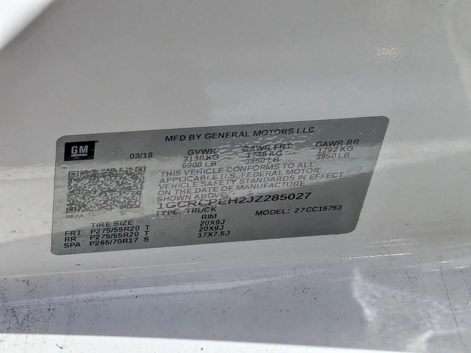 2018 Chevrolet Silverado 1500 Custom