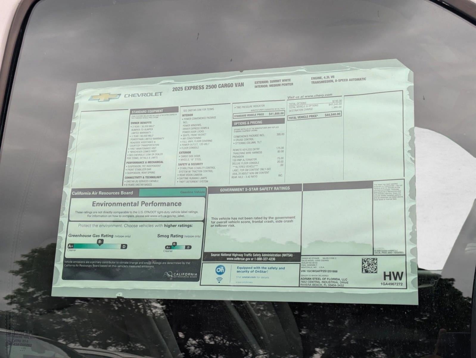 2025 Chevrolet Express Cargo Base