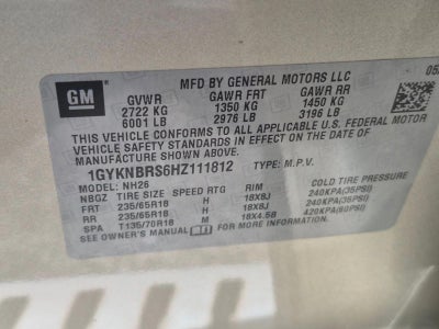 2017 Cadillac XT5 Luxury FWD