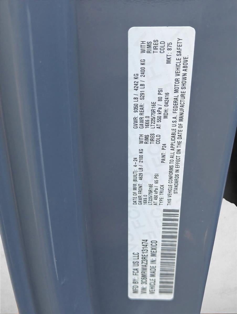 2024 RAM ProMaster 3500 Delivery Van BEV Base