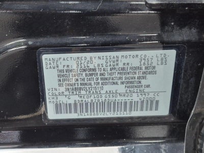 2020 Nissan Sentra S Xtronic CVT