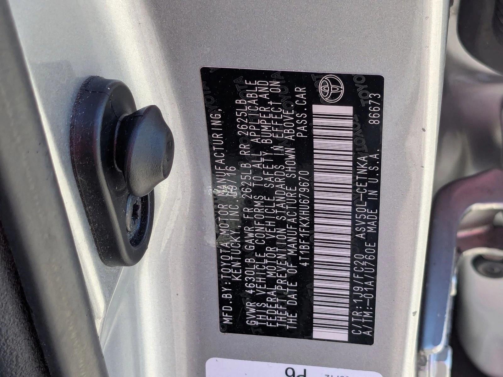 2017 Toyota Camry XLE