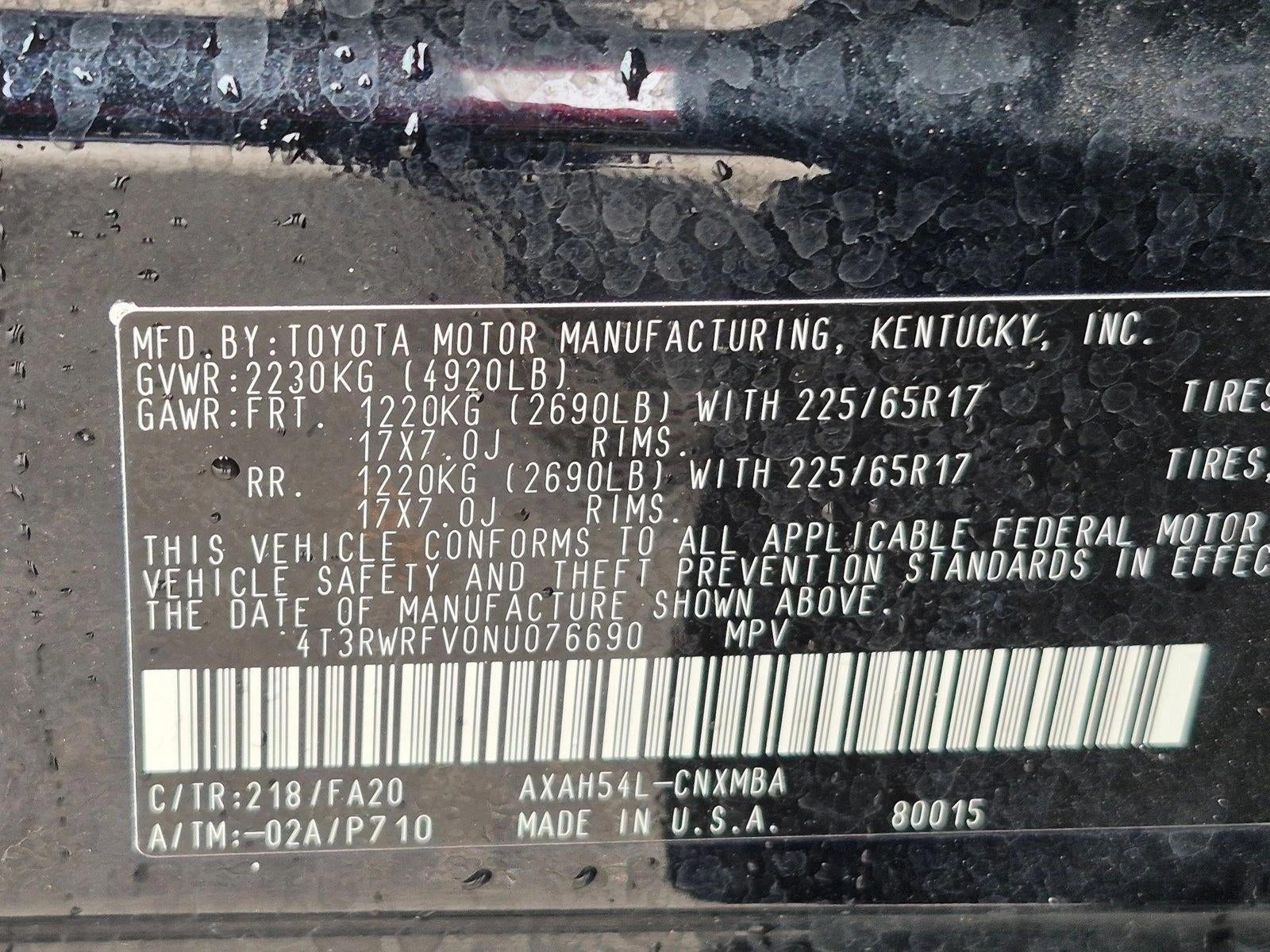 2022 Toyota RAV4 Hybrid XLE