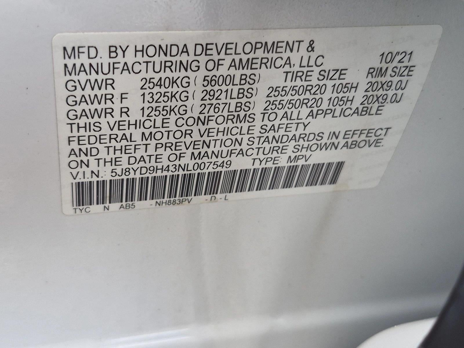 2022 Acura MDX Technology Package