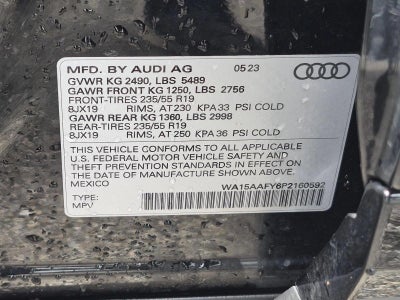2023 Audi Q5 Sportback Premium Plus 45 TFSI S line quattro S tronic