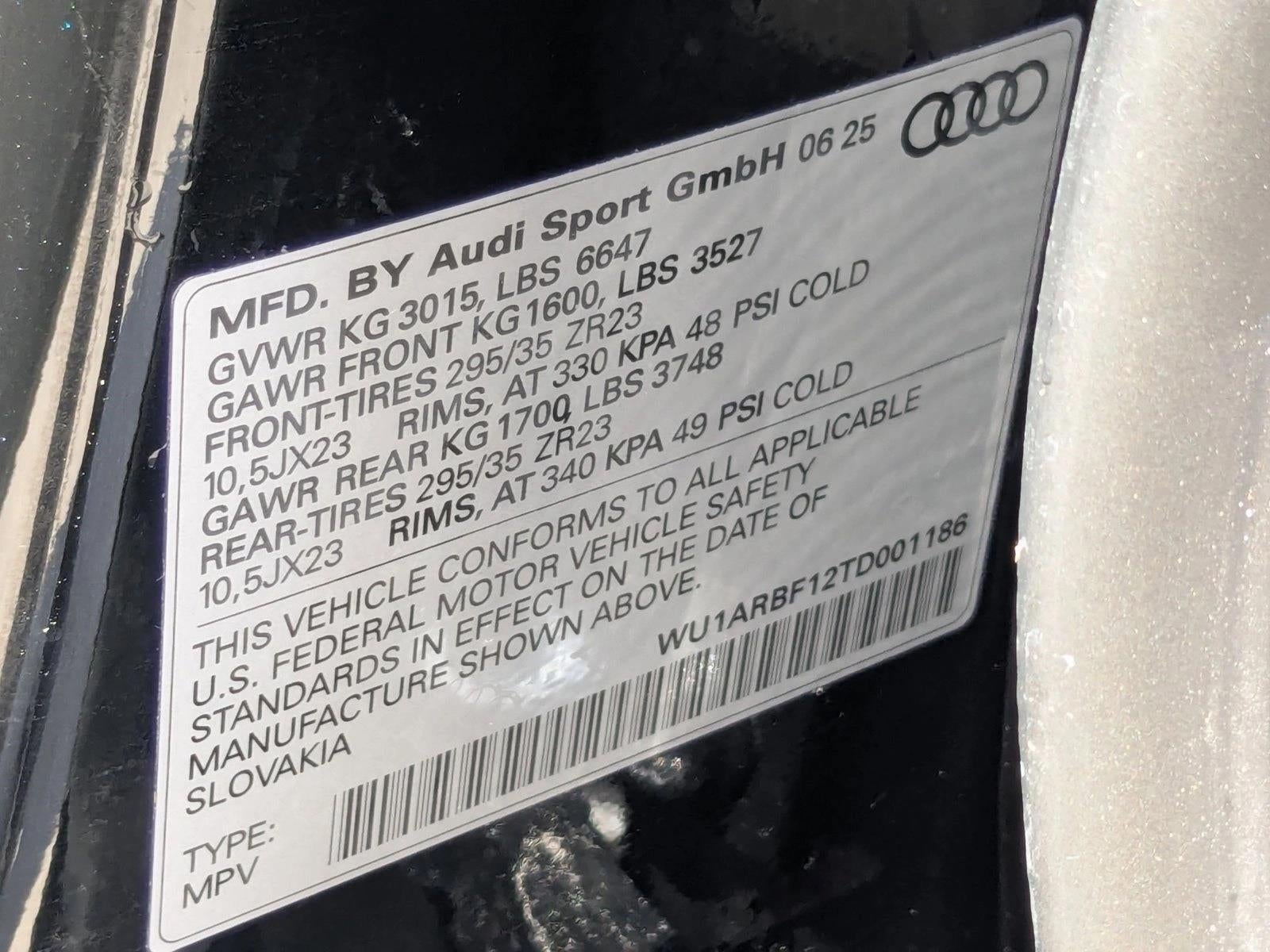 2026 Audi RS Q8 performance quattro tiptronic
