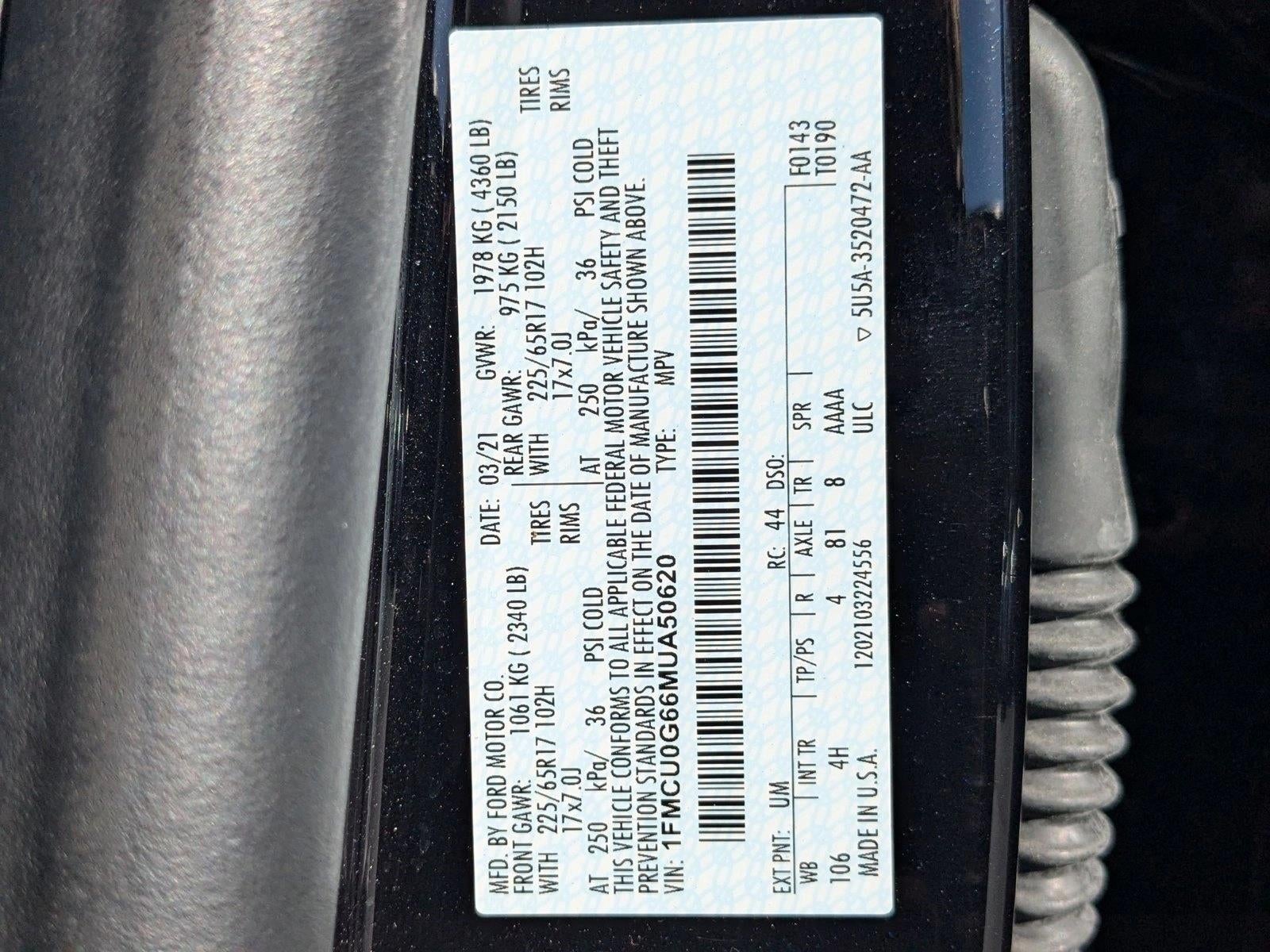 2021 Ford Escape SE FWD