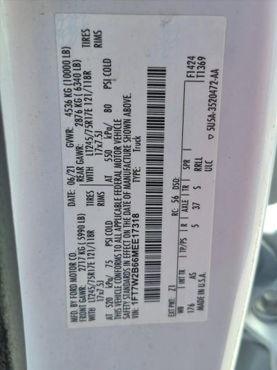2021 Ford Super Duty F-250 SRW XL 4WD Crew Cab 6.75' Box