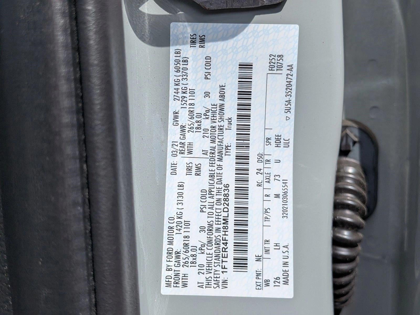 2021 Ford Ranger XL 4WD SuperCrew 5' Box