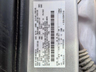2019 Ford F-150 Platinum 4WD SuperCrew 5.5' Box