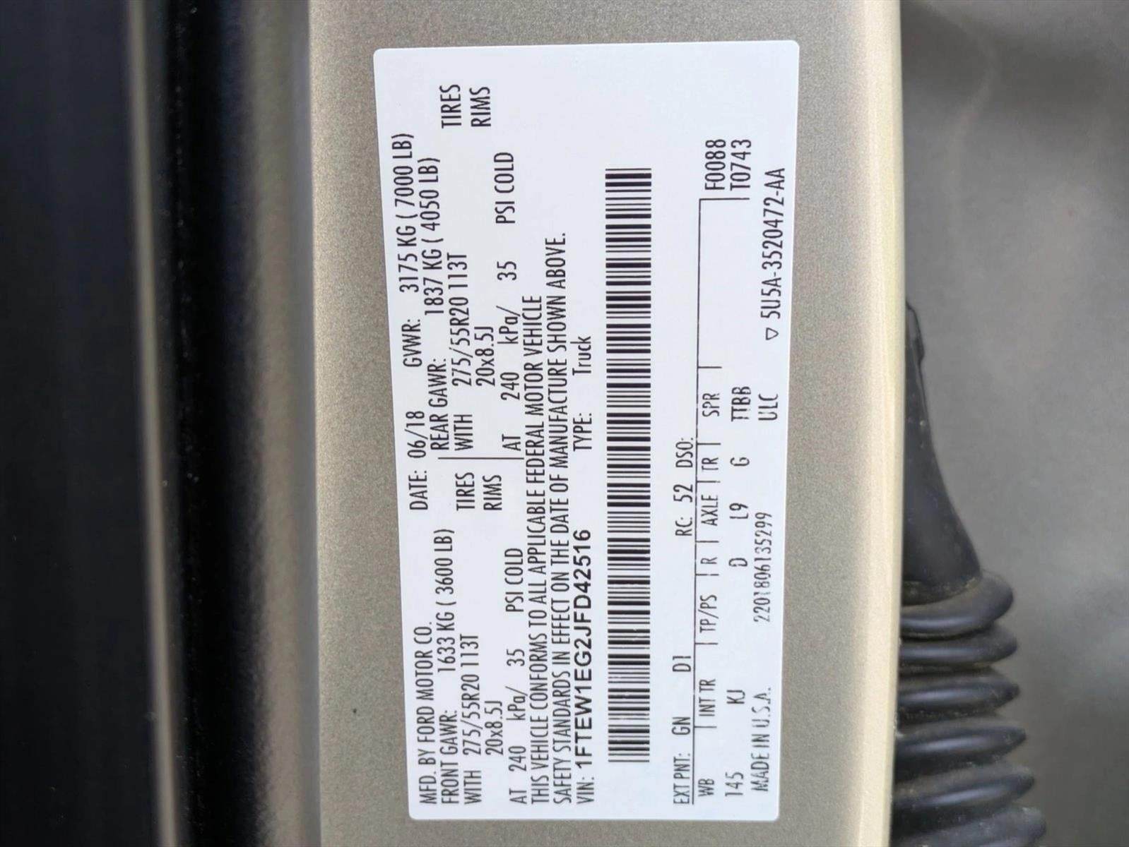 2018 Ford F-150 King Ranch 4WD SuperCrew 5.5' Box