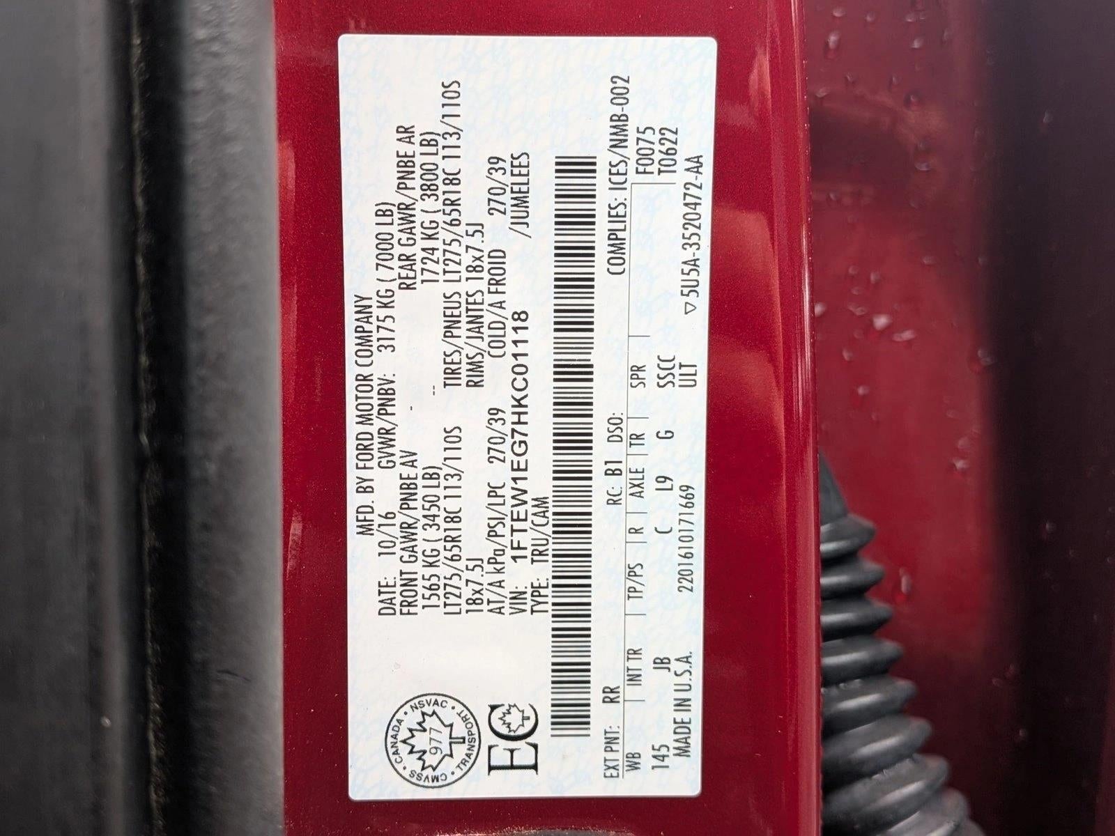 2017 Ford F-150 XLT 4WD SuperCrew 5.5' Box