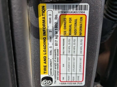 2016 Ford F-150 4WD SuperCrew 5-1/2 Ft Box XLT