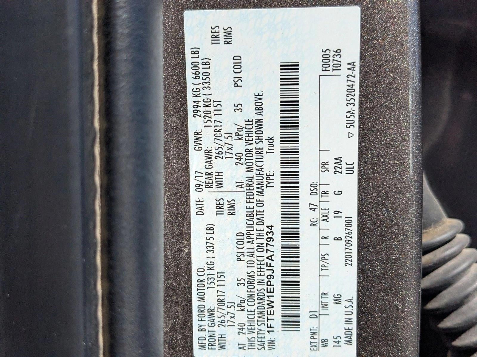 2018 Ford F-150 XLT 4WD SuperCrew 5.5' Box