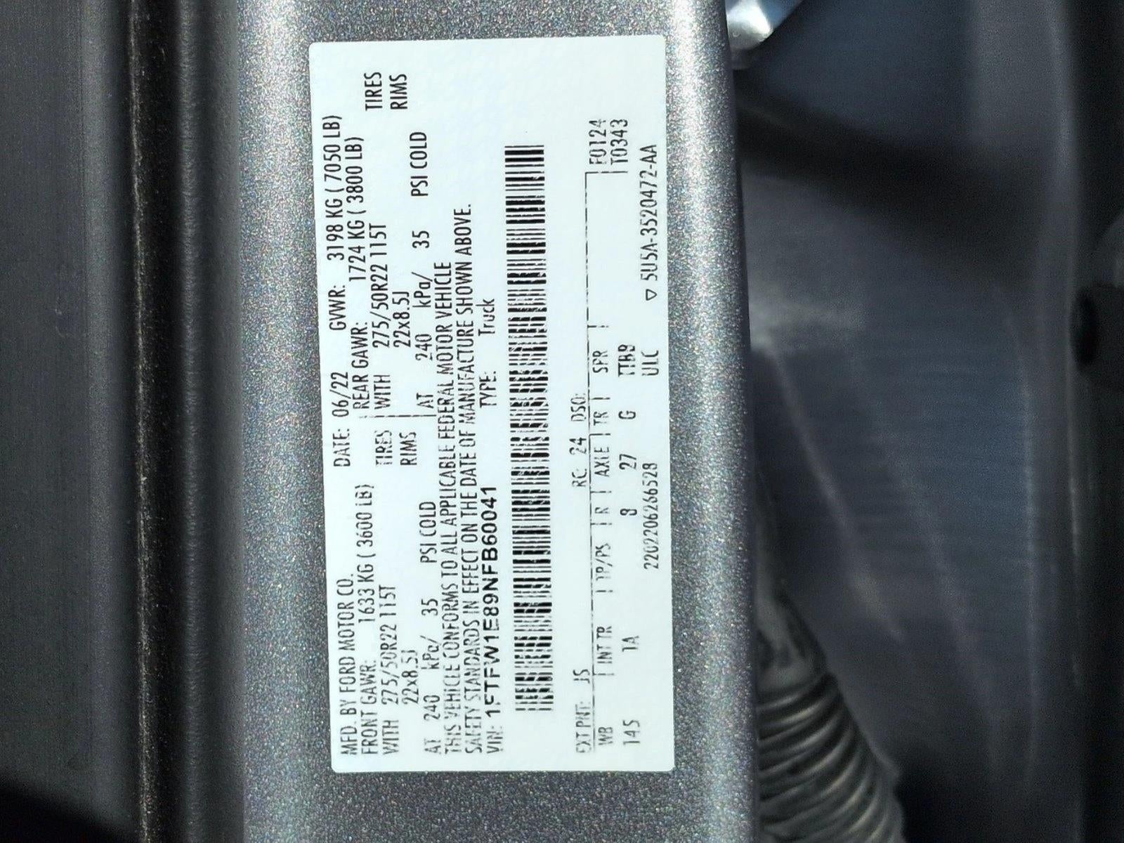 2022 Ford F-150 Limited 4WD SuperCrew 5.5' Box