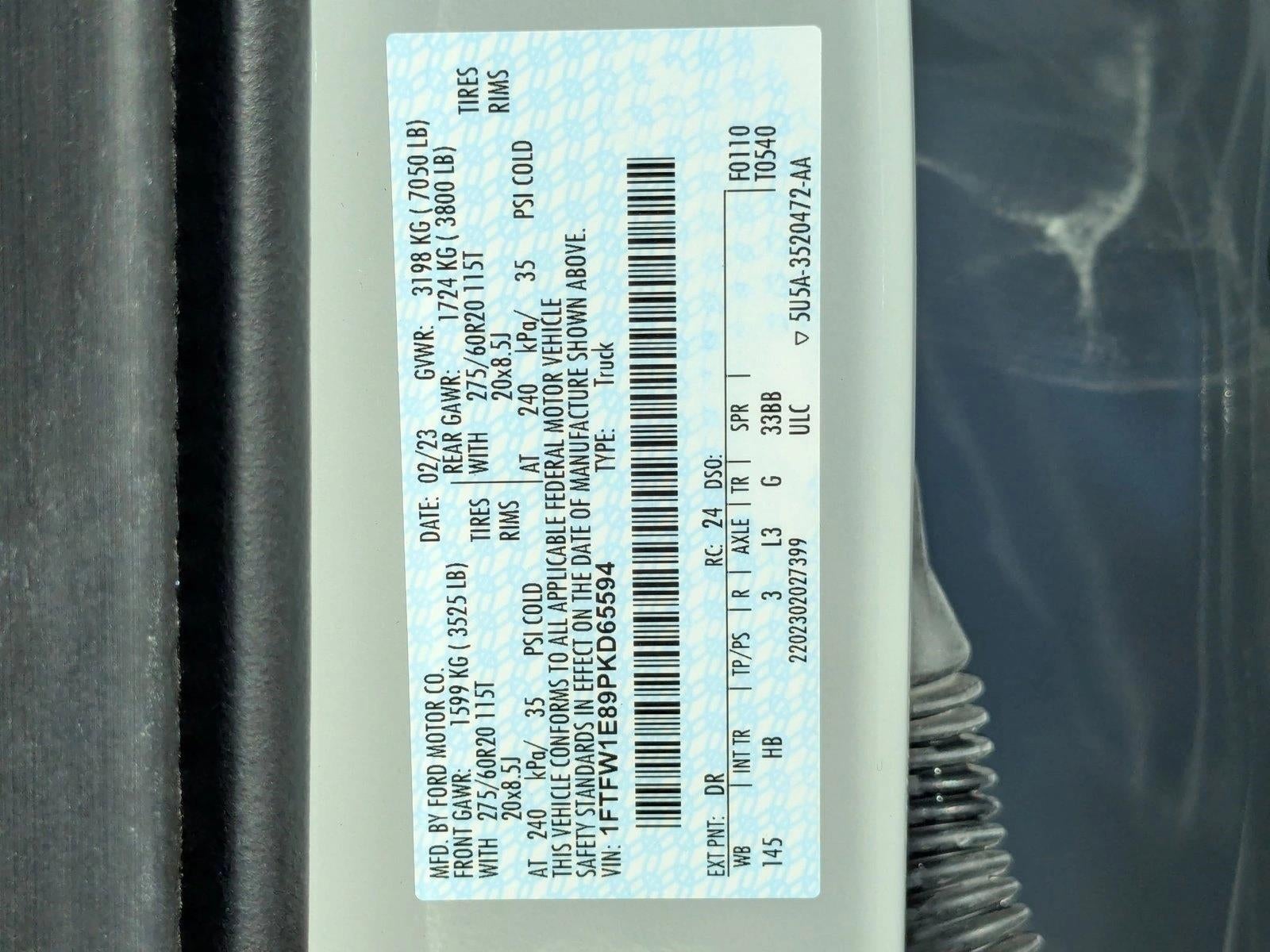 2023 Ford F-150 LARIAT 4WD SuperCrew 5.5' Box