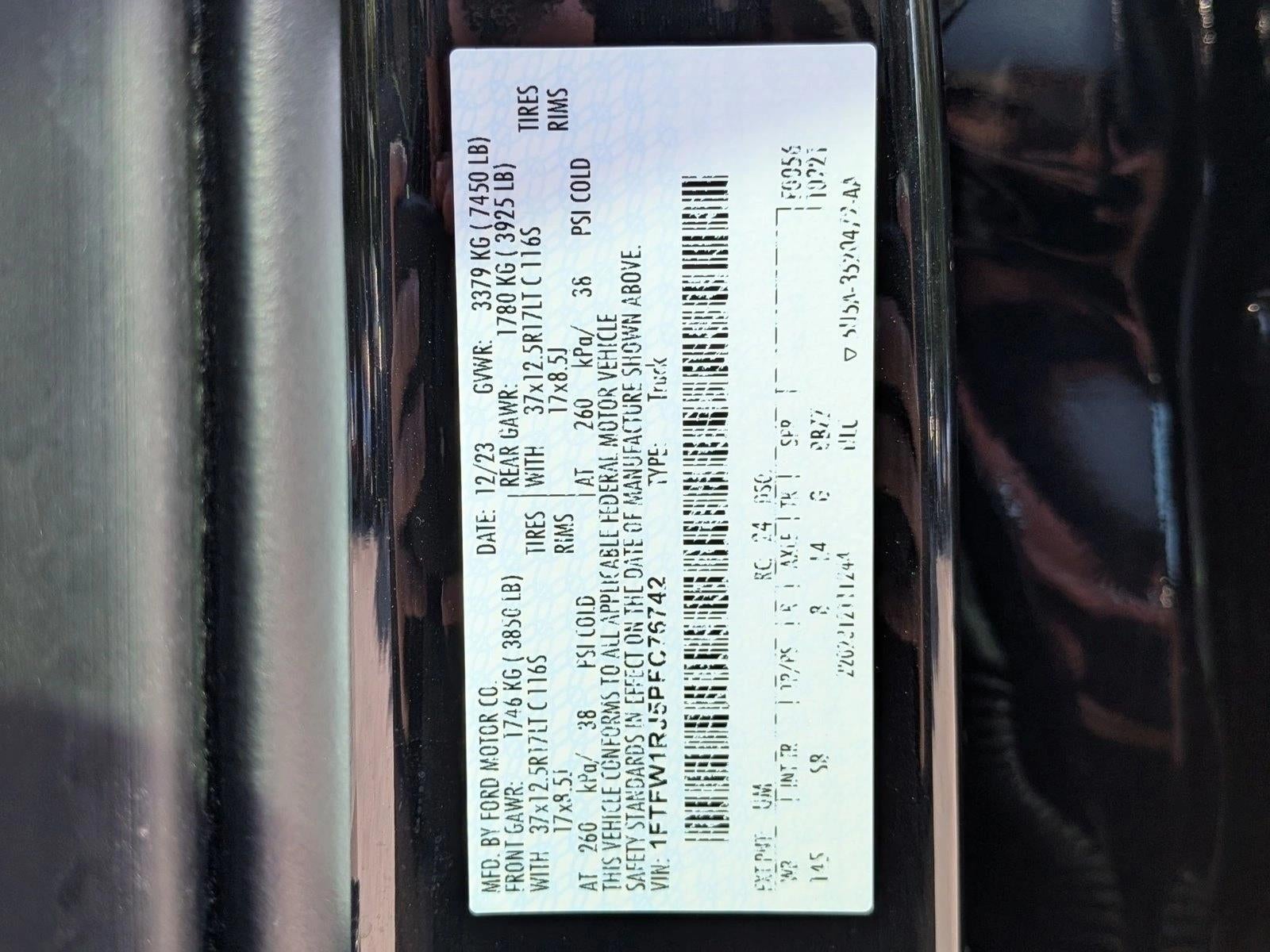 2023 Ford F-150 Raptor 4WD SuperCrew 5.5' Box
